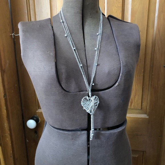 Wire Wrapped Heart Necklace - Picture 11 of 12